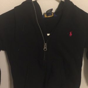 Polo black hoodie